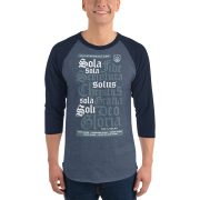 5 Sola – Teal- 3/4 sleeve raglan shirt