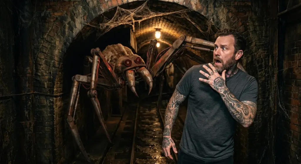 Walk through a dark amusement park tunnel and an animatronic spider or dinosaur lunges at you, and your heart races. You are afraid of something that is not alive.